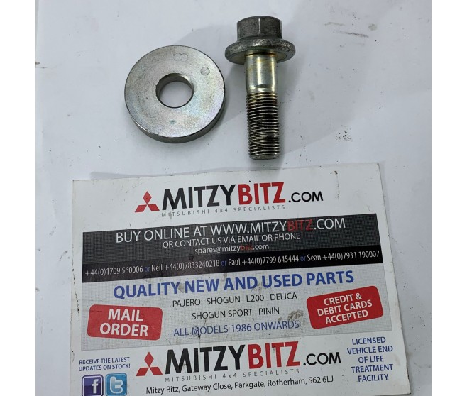 CRANKSHAFT PULLEY BOLT AND WASHER FOR A MITSUBISHI GK0W - CRANKSHAFT PULLEY BOLT AND WASHER