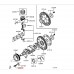 CRANKSHAFT PULLEY CENTER BOLT + WASHER FOR A MITSUBISHI ENGINE - 