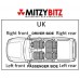 FRONT RIGHT AXLE DRIVESHAFT FOR A MITSUBISHI PAJERO/MONTERO - V87W