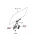 WINDOW REGULATOR AND MOTOR REAR RIGHT FOR A MITSUBISHI DELICA D:5/SPACE WAGON - CV5W