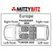 DOOR HANDLE FRONT RIGHT FOR A MITSUBISHI V90# - FRONT DOOR LOCKING