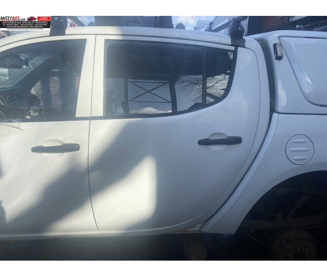 REAR LEFT WHITE BARE DOOR PANEL ONLY FOR A MITSUBISHI KA,B0# - REAR LEFT WHITE BARE DOOR PANEL ONLY