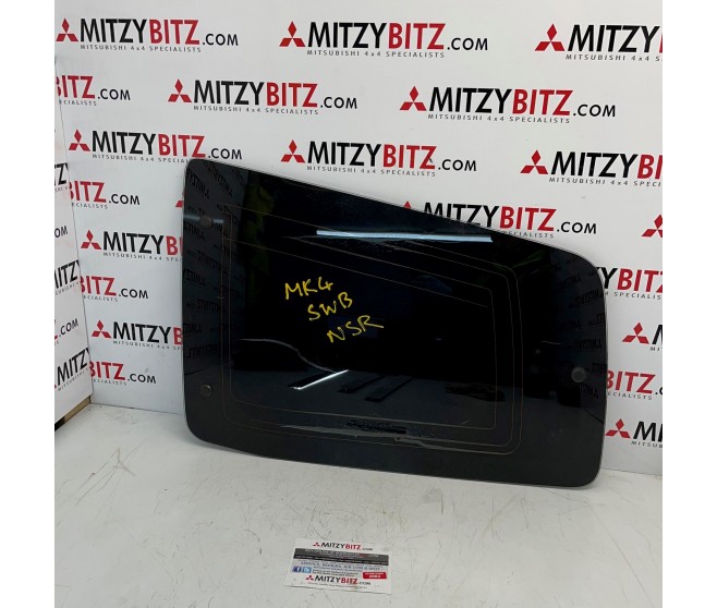 LEFT REAR QUATER PANEL GLASS FOR A MITSUBISHI V80,90# - LEFT REAR QUATER PANEL GLASS