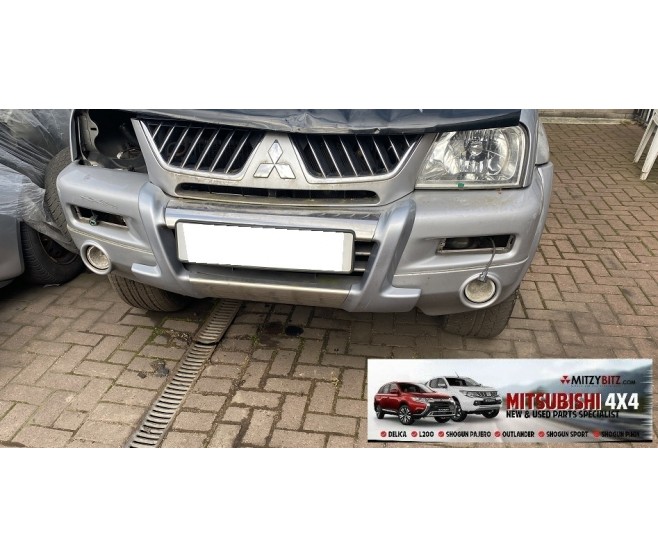 SILVER FRONT BUMPER WITH OVER RIDER  FOR A MITSUBISHI BODY - 