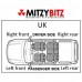 SEAT BELT FRONT RIGHT FOR A MITSUBISHI V80,90# - SEAT BELT
