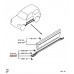 SILL MOULDING TRIM RIGHT FOR A MITSUBISHI V80,90# - SILL MOULDING TRIM RIGHT