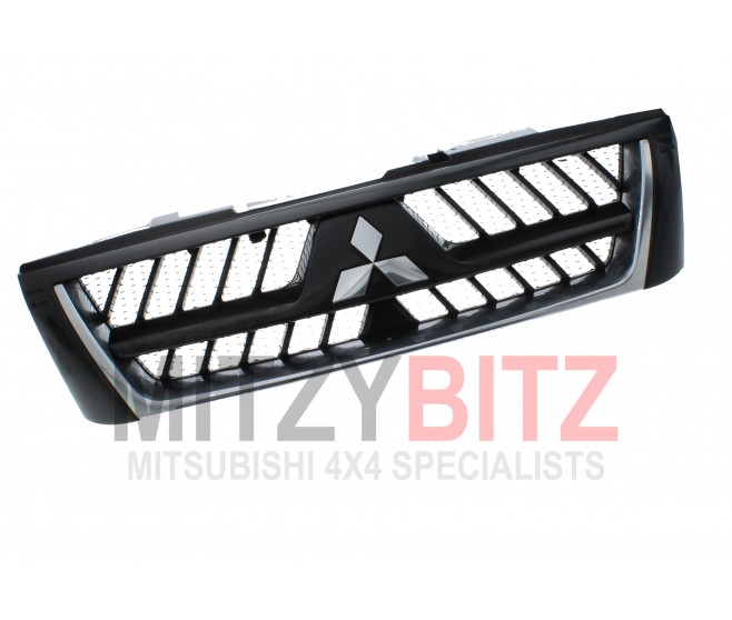 BLACK AND CHROME FRONT RADIATOR GRILLE FOR A MITSUBISHI BODY - 
