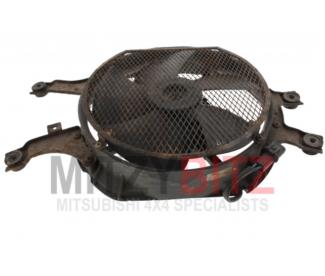 AIR CON CONDENSER FAN MOTOR AND SHROUD FOR A MITSUBISHI K60,70# - AIR CON CONDENSER FAN MOTOR AND SHROUD