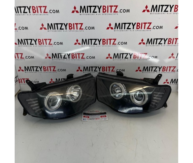 LED HALO PROJECTOR HEADLIGHTS FOR A MITSUBISHI L200 - KB4T