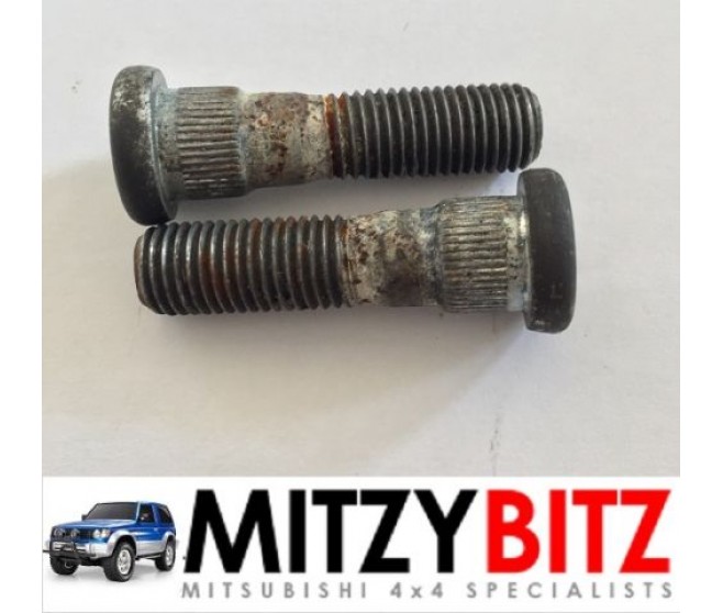 FRONT 41MM WHEEL HUB STUD BOLTS X 2 FOR A MITSUBISHI REAR AXLE - 
