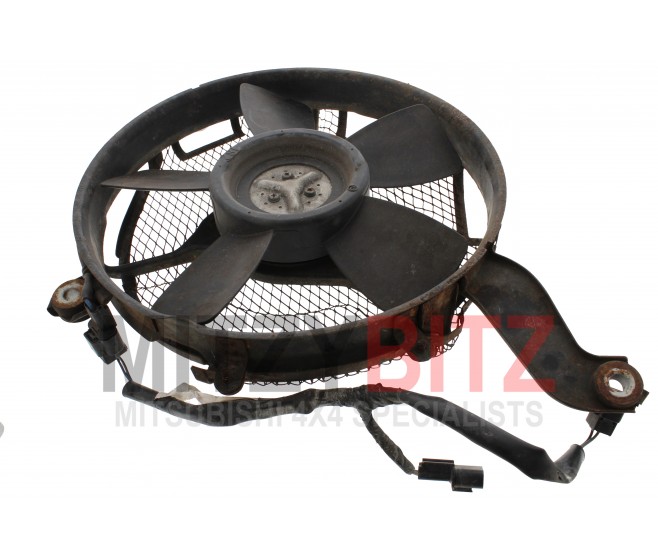 AIR CONDENSER FAN MOTOR AND SHROUD FOR A MITSUBISHI V10-40# - AIR CONDENSER FAN MOTOR AND SHROUD