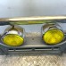 FRONT CHROME BULL BAR WITH SPOT LIGHTS FOR A MITSUBISHI PAJERO - V24W