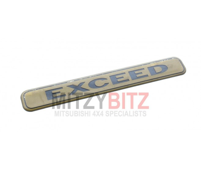 EXCEED MARK BADGE FOR A MITSUBISHI PAJERO - V45W