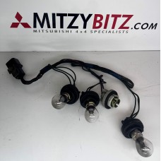 PAJERO ONLY REAR BODY LAMP BULB HOLDERS WIRING LOOM 