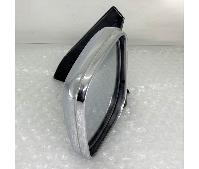 FRONT LEFT DOOR 5 WIRES CHROME WING MIRROR FOR A MITSUBISHI V20-50# - OUTSIDE REAR VIEW MIRROR