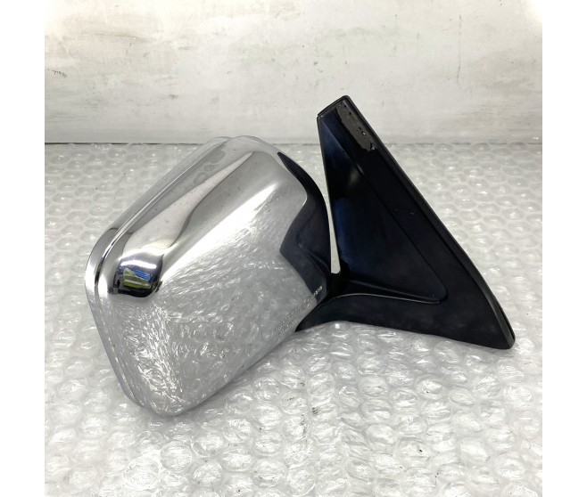 CHROME WING MIRROR FRONT RIGHT DOOR FOR A MITSUBISHI V20-50# - OUTSIDE REAR VIEW MIRROR