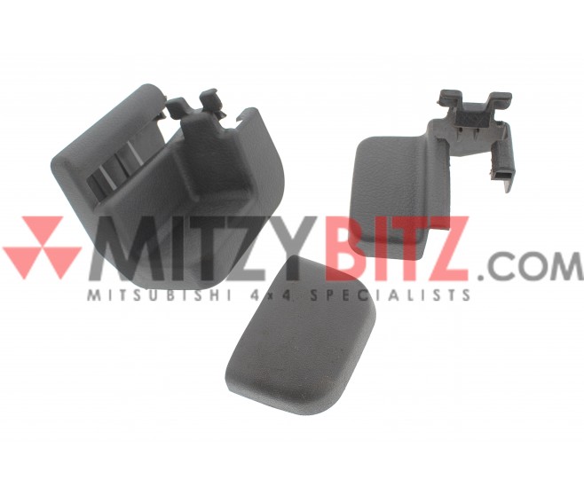 ALL 3 FRONT RIGHT SEAT BOLT ANCHOR COVERS FOR A MITSUBISHI MONTERO - V43W