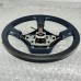 BLUE LEATHER STEERING WHEEL FOR A MITSUBISHI PAJERO - V24W