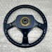BLUE LEATHER STEERING WHEEL FOR A MITSUBISHI PAJERO - V44W