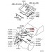 BONNET LOCK RELEASE HANDLE FOR A MITSUBISHI PAJERO - V44W