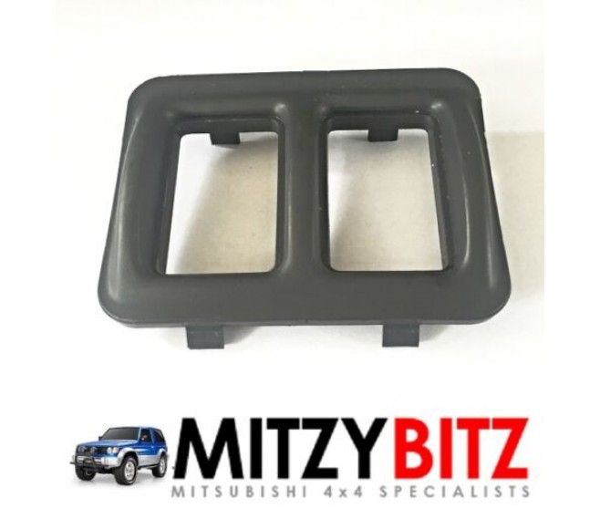 GREY DOUBLE SWITCH SURROUND FOR A MITSUBISHI INTERIOR - 