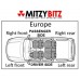 SEAT BELT FRONT RIGHT FOR A MITSUBISHI PAJERO/MONTERO - V23C