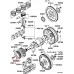 CRANKSHAFT PULLEY WASHER FOR A MITSUBISHI ENGINE - 