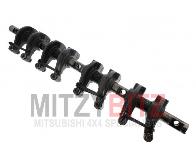 GENUINE USED COMPLETE ROCKER SHAFT WITH ARMS ASSY FOR A MITSUBISHI PAJERO/MONTERO - V24W