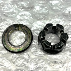 FRONT WHEEL HUB NUT AND WASHER