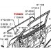 FRONT LEFT WINDOW SCRAPER  SEAL FOR A MITSUBISHI PAJERO/MONTERO - V65W
