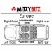 REAR NUMBER PLATE LAMP HOUSING UNIT FOR A MITSUBISHI DOOR - 