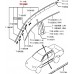 RIGHT SIDE DRIP MOULDING FOR A MITSUBISHI EXTERIOR - 