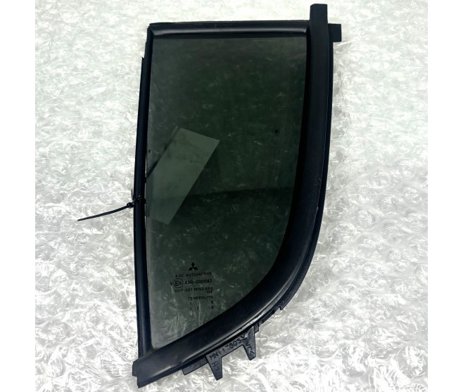 REAR LEFT DOOR STATIONARY GLASS FOR A MITSUBISHI KA,B0# - REAR LEFT DOOR STATIONARY GLASS
