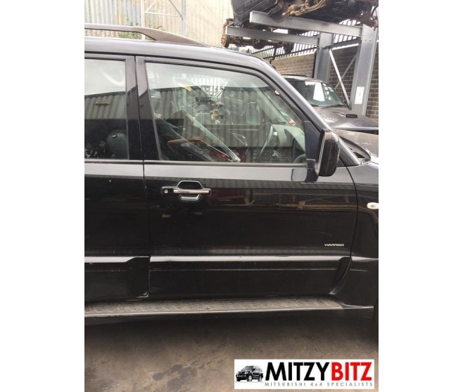 BLACK FRONT RIGHT BARE DOOR PANEL ONLY FOR A MITSUBISHI PAJERO - V73W