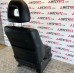 FRONT LEFT BLACK LEATHER SEAT FOR A MITSUBISHI PAJERO - V68W