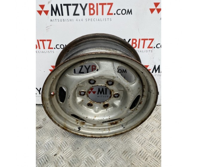 15 INCH STEEL WHEEL FOR A MITSUBISHI K80,90# - WHEEL,TIRE & COVER
