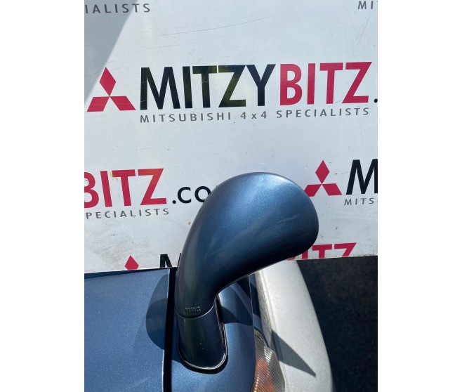 FRONT LEFT BLUE PARKING UNDER VIEW MIRROR FOR A MITSUBISHI V20-50# - OUTSIDE REAR VIEW MIRROR