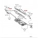 LEFT FRONT WIPER ARM FOR A MITSUBISHI DELICA SPACE GEAR/CARGO - PF8W