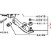 FRONT LEFT LOWER BOTTOM ARM FOR A MITSUBISHI PAJERO JUNIOR / MINI - H51,56A