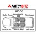 LEATHER DOOR CARD REAR LEFT FOR A MITSUBISHI PAJERO - V33W