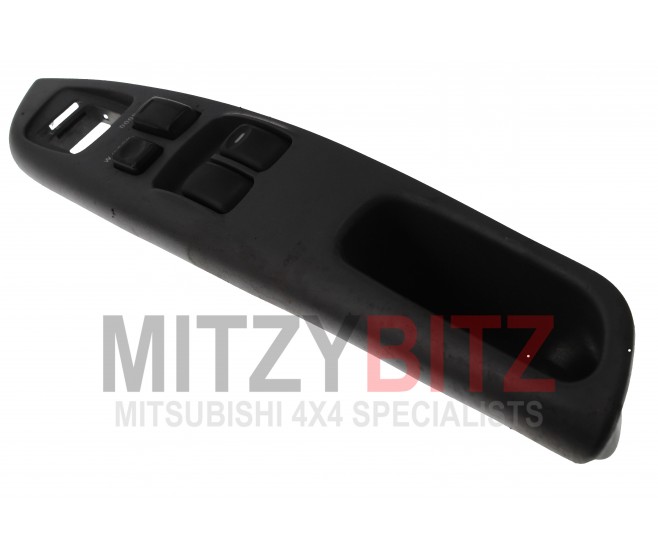 FRONT RIGHT DOOR POWER WINDOW SWITCH (BLACK) FOR A MITSUBISHI DELICA SPACE GEAR/CARGO - PA5W