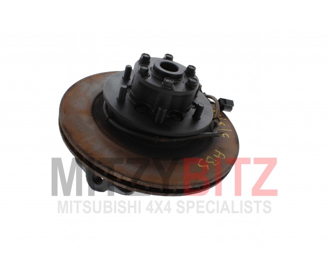 FRONT LEFT HUB + KNUCKLE + ABS SENSOR FOR A MITSUBISHI K97W - 2800DIESEL/4WD - LS(WIDE),4FA/T BRAZIL / 1999-06-01 - 2006-08-31 - 