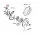 HUB AND KNUCKLE WITH ABS SENSOR FRONT LEFT FOR A MITSUBISHI V80,90# - HUB AND KNUCKLE WITH ABS SENSOR FRONT LEFT