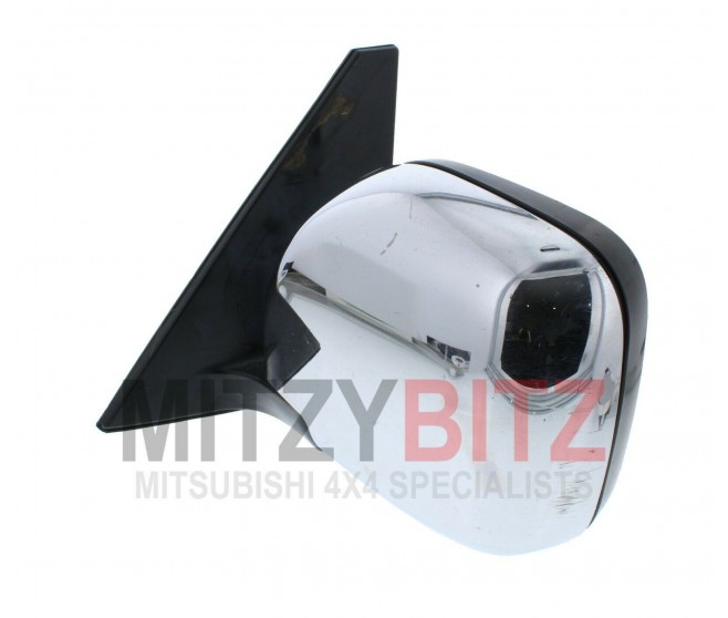 FRONT LEFT CHROME WING MIRROR FOR A MITSUBISHI V60,70# - FRONT LEFT CHROME WING MIRROR