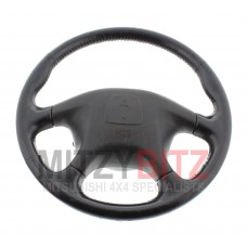 BLACK LEATHER STEERING WHEEL WITH AIRBAG 