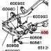 FRONT SUSPENSION CROSSMEMBER FOR A MITSUBISHI K60,70# - CHASSIS FRAME