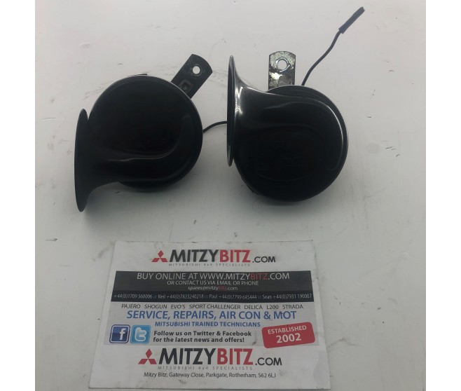 HIGH AND LOW TONE CAR HORN'S FOR A MITSUBISHI PAJERO IO - H76W