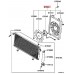 AIR CON CONDENSER FAN MOTOR AND SHROUD FOR A MITSUBISHI H60,70# - AIR CON CONDENSER FAN MOTOR AND SHROUD