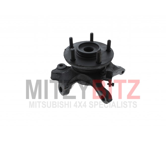 FRONT LEFT  HUB + KNUCKLE  ABS TYPE  FOR A MITSUBISHI PAJERO IO - H76W