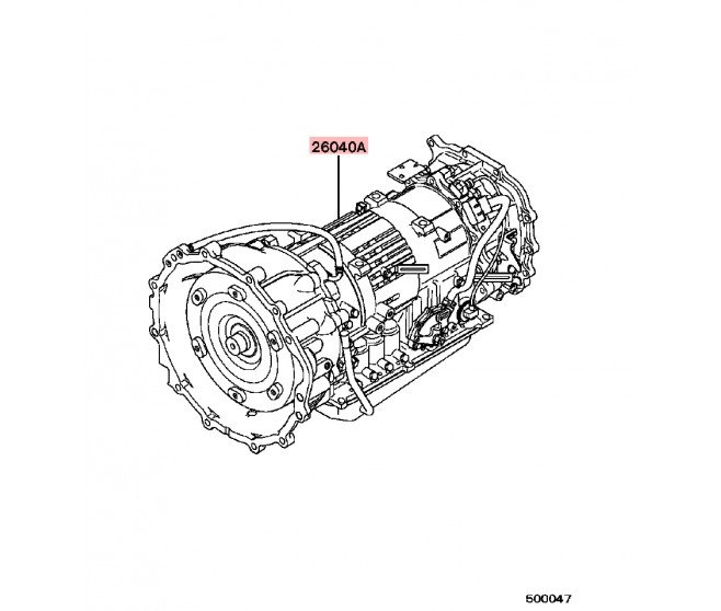 AUTOMATIC GEARBOX WITH TRANSFER ASSY FOR A MITSUBISHI V60,70# - AUTOMATIC GEARBOX WITH TRANSFER ASSY